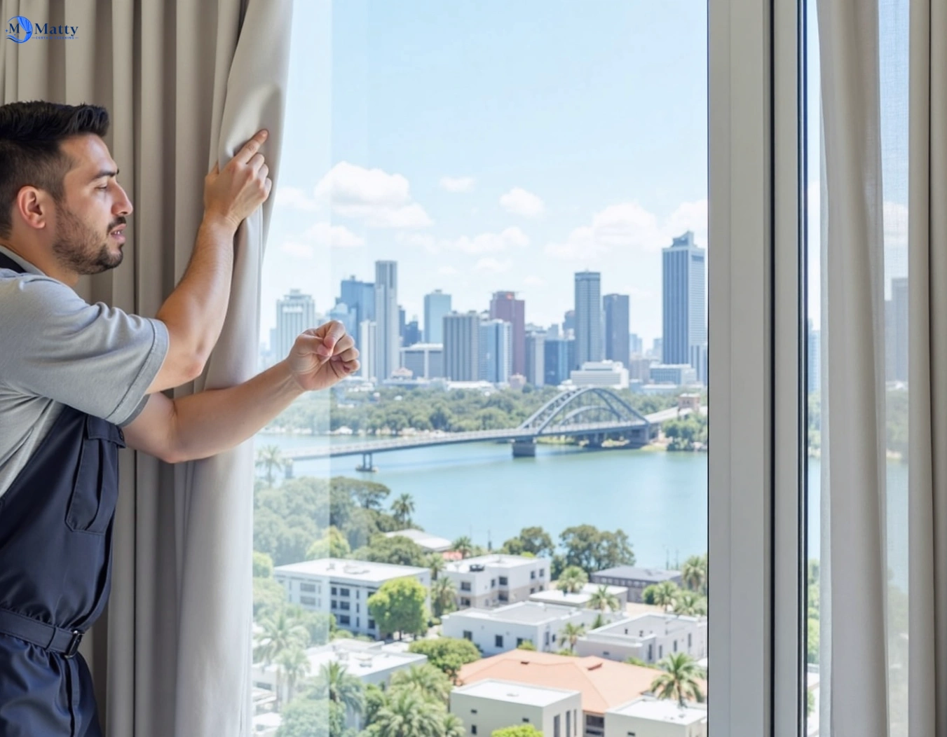 Professional curtain steam cleaning service wallington-vic QLD by Matty Curtain Cleaning